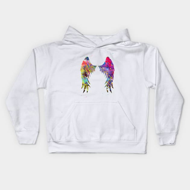 Angel Wings Kids Hoodie by erzebeth